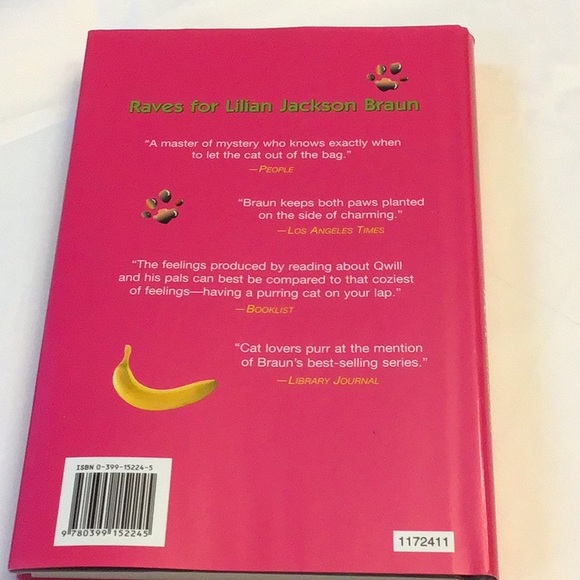 ๐4/10.00๐ The Cat Who Went Bananas, Lilian Jackson Braun, hardcover like-new - Picture 3 of 7